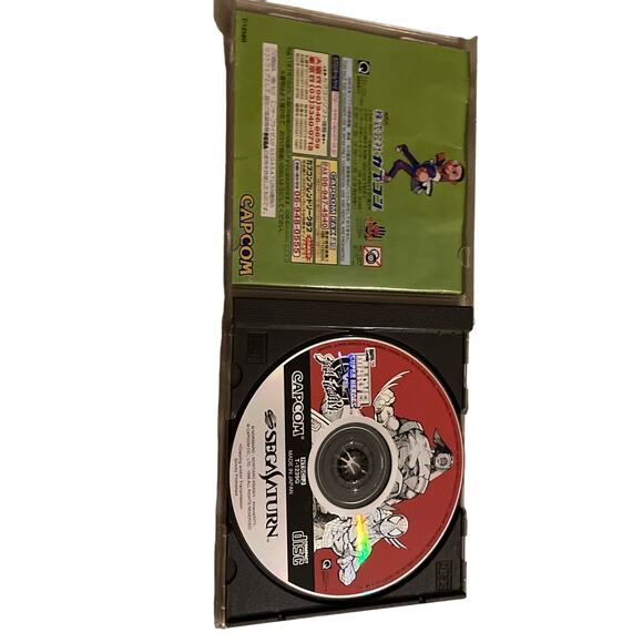 Marvel Super Heroes Vs. Street Fighter (Sega Saturn,1998) from japan - Picture 8 of 9